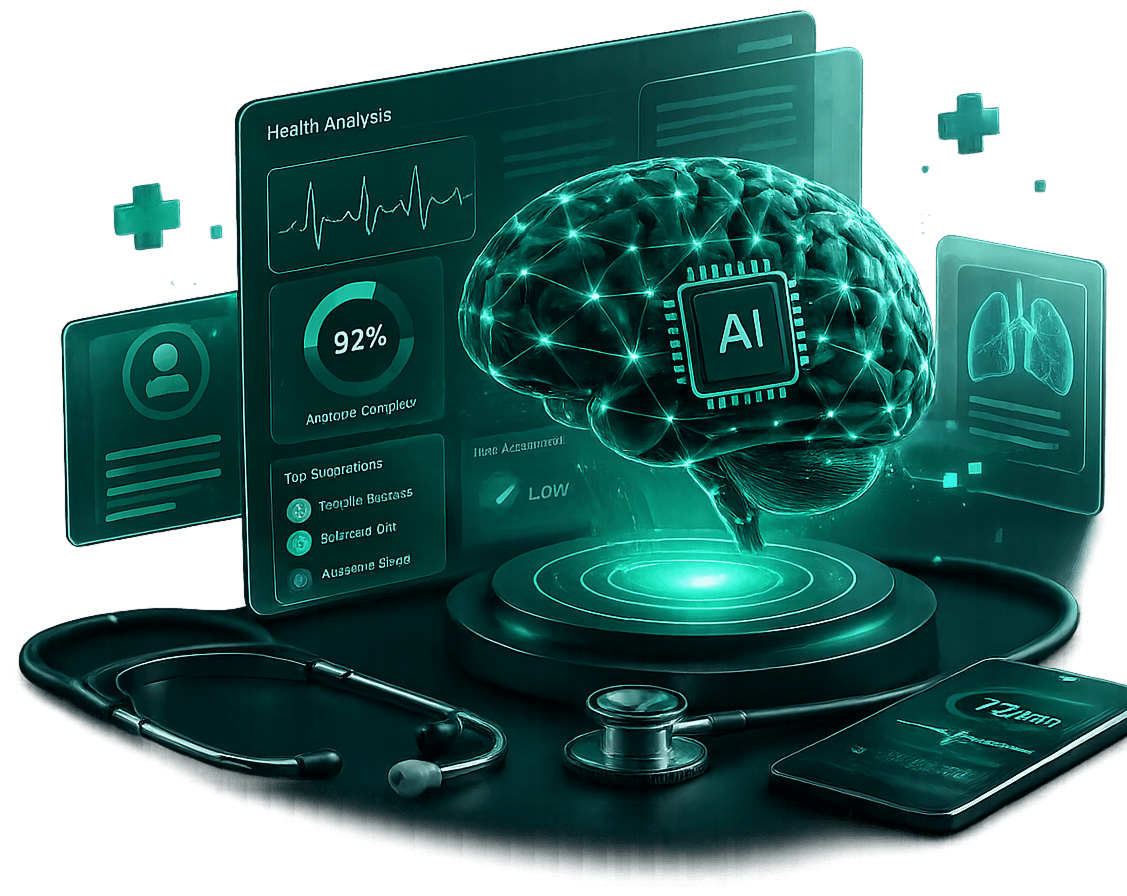 AI Symptom Diagnosis illustration